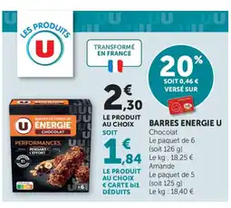 Bi1 U Barres energie offre