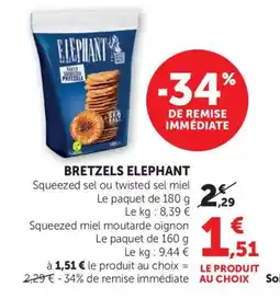 Bi1 ELEPHANT Bretzels offre