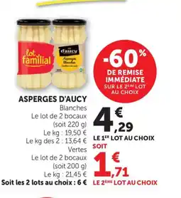 Bi1 D'AUCY Asperges offre