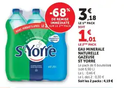 Bi1 ST YORRE Eau minerale naturelle gazeuse offre