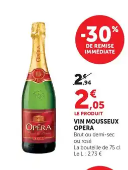 Bi1 OPERA Vin mousseux offre