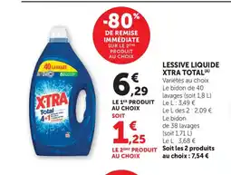 Bi1 XTRA TOTAL Lessive liquide offre