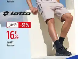 Intersport LOTTO Short homme offre