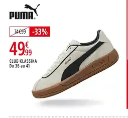 Intersport PUMA Club klassika du 36 au 41 offre