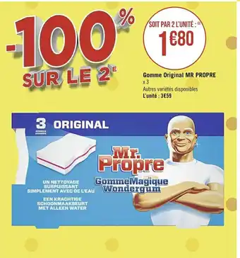 Gomme Original Mr Propre