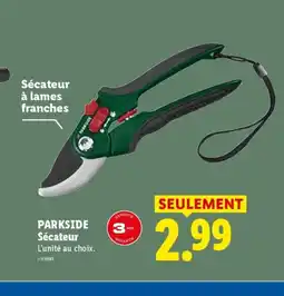 Lidl PARKSIDE Sécateur offre