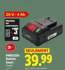 Lidl PARKSIDE Batterie Smart offre