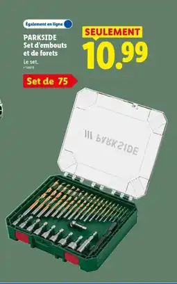 Lidl PARKSIDE Set d'embouts et de forets offre