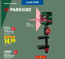Lidl PARKSIDE Niveau laser en croix ou télémètre laser offre