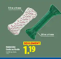 Lidl PARKSIDE Corde ou ficelle offre