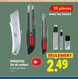 Lidl PARKSIDE Set de cutters offre