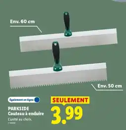 Lidl PARKSIDE Couteau à enduire offre
