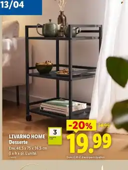Lidl LIVARNO HOME Desserte offre