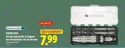 Lidl PARKSIDE Set de tournevis à frapper ou extracteurs vis ou écrous offre