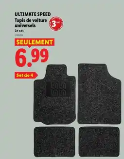 Lidl ULTIMATE SPEED Tapis de voiture offre