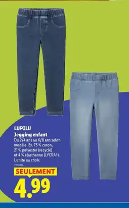Lidl LUPILU Jegging enfant offre