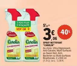 E.Leclerc CAROLIN Spray nettoyant offre
