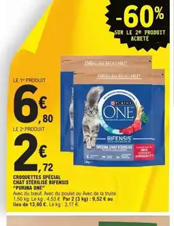 E.Leclerc PURINA ONE Croquettes spécial chat stérilisé bifensis offre