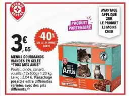 E.Leclerc TOUS MES AMIS Menus gourmands viandes en gelée offre