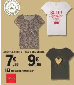 E.Leclerc Tee-shirt femme bio offre