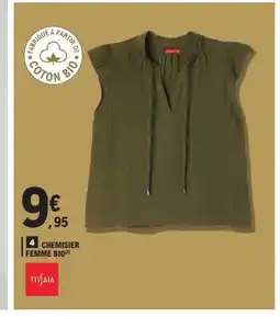 E.Leclerc Chemisier femme bio offre