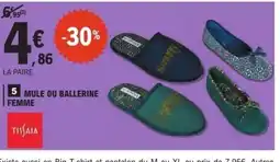 E.Leclerc Mule ou ballerine femme offre