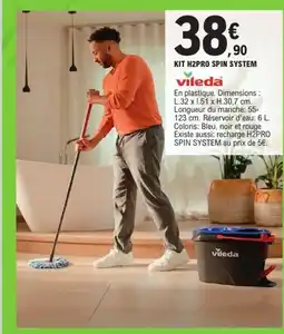 E.Leclerc VILEDA Kit h2pro spin system offre