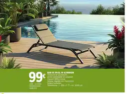 E.Leclerc Bain de soleil en aluminium offre