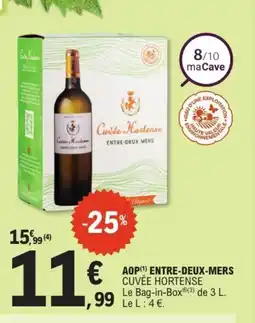 E.Leclerc CUVÉE HORTENSE Aop entre-deux-mers offre