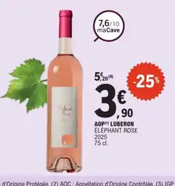E.Leclerc ÉLÉPHANT ROSE 2025 Aop luberon offre