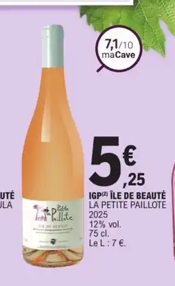E.Leclerc LA PETITE PAILLOTE 2025 Igp île de beauté offre