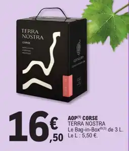 E.Leclerc TERRA NOSTRA Aop corse offre