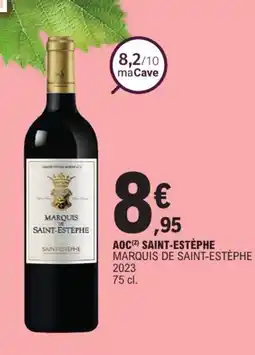 E.Leclerc MARQUIS DE SAINT-ESTÈPHE 2023 Aoc saint-estèphe offre