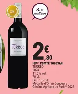 E.Leclerc TERREO 2024 Igp comté tolosan offre