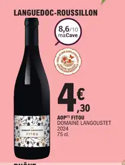 E.Leclerc DOMAINE LANGOUSTET 2024 Aop fitou offre