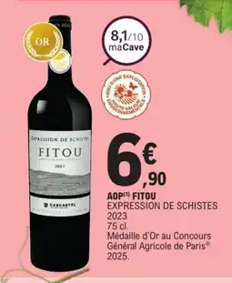 E.Leclerc EXPRESSION DE SCHISTES 2023 aop fitou offre