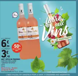 E.Leclerc CHÂTEAU REILLANNE GRANDE RÉSERVE Aop côtes de provence offre