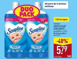 ALDI SOUPLINE Adoucissant concentré offre