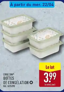 ALDI CROFTON Boîtes de congélation offre