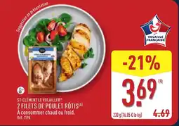 ALDI ST-CLÉMENT LE VOLAILLER 2 filets de poulet rôtis offre