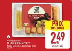 ALDI ASIA GREEN GARDEN 12 mini nems au porc offre