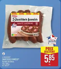 ALDI LE MARSIGNY Saucisses fumées offre