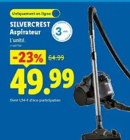 Lidl SilverCrest Aspirateur offre