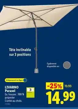 Lidl LIVARNO Parasol offre