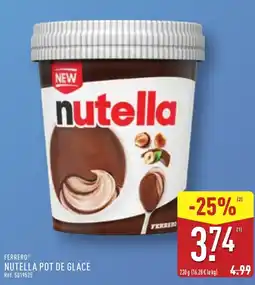 ALDI FERRERO Nutella pot de glace offre
