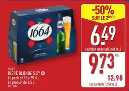 ALDI 1664 Bière blonde 5,5° offre
