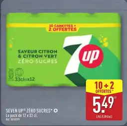 ALDI SEVEN UP Zéro sucres offre