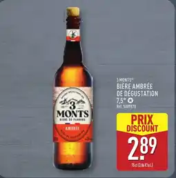ALDI 3 MONTS Bière ambrée de dégustation offre