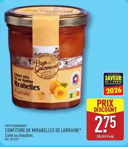 ALDI PAYS GOURMAND Confiture de mirabelles de lorraine offre