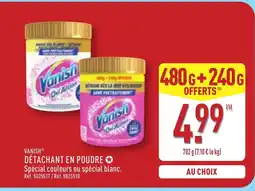 ALDI VANISH Détachant en poudre offre
